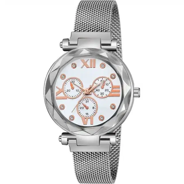 Women's Analog Watches, Pack of 1 (Silver)