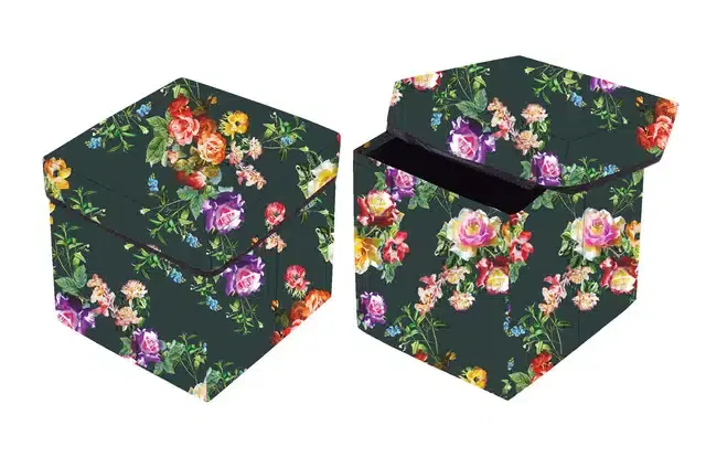 PVC Printed Foldable Kids Stool, Multicolor