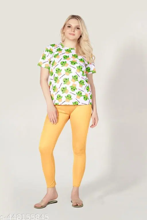 Basic T-shirt for Women (White, S)