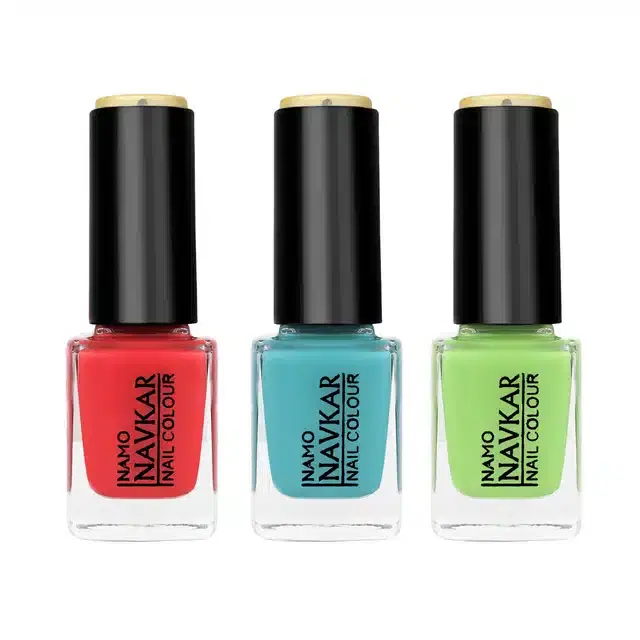 Nail Paint for Women, Multicolor, Pack of 3