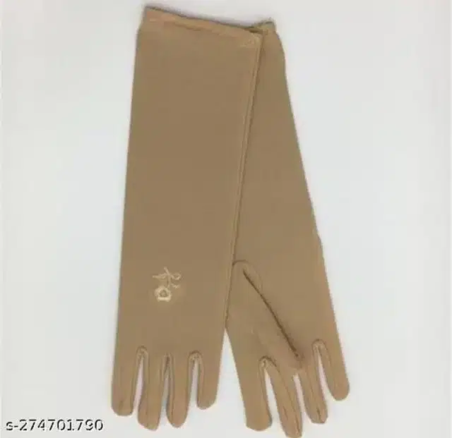 Summer Hand Gloves for Women (Beige)