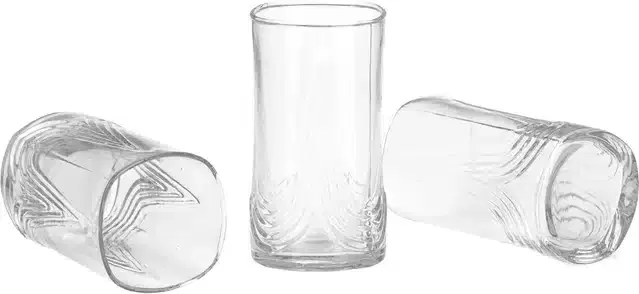 Liquor cum Cocktail Glasses, Transparent, 300 ml, Pack of 3