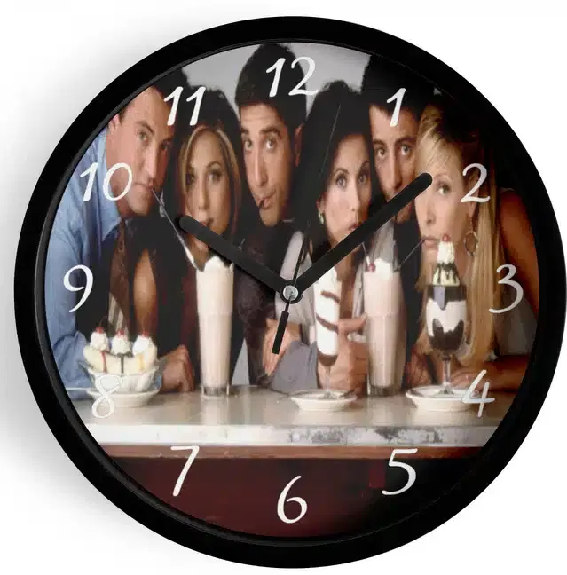 Analog Wall Clock for Home, Multicolor, 7 Inches