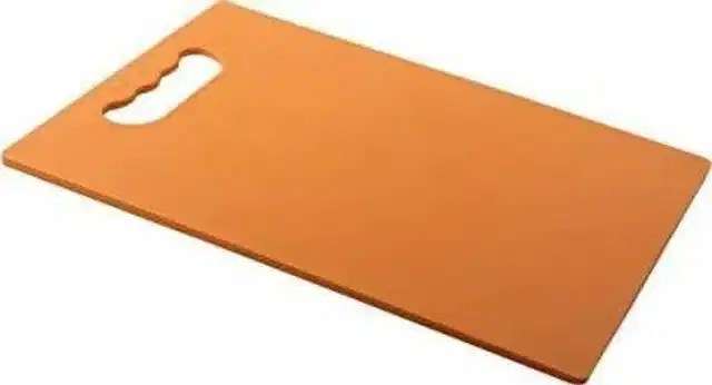 Plastic Vegetable Cutting Board, Brown, 20x15 cm