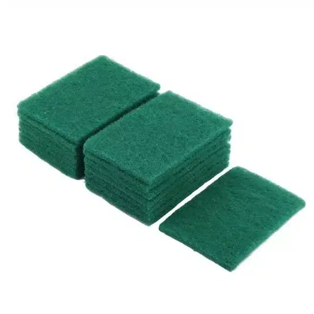 Non Scratch Kitchen Scrubbers, Green, Pack of 12