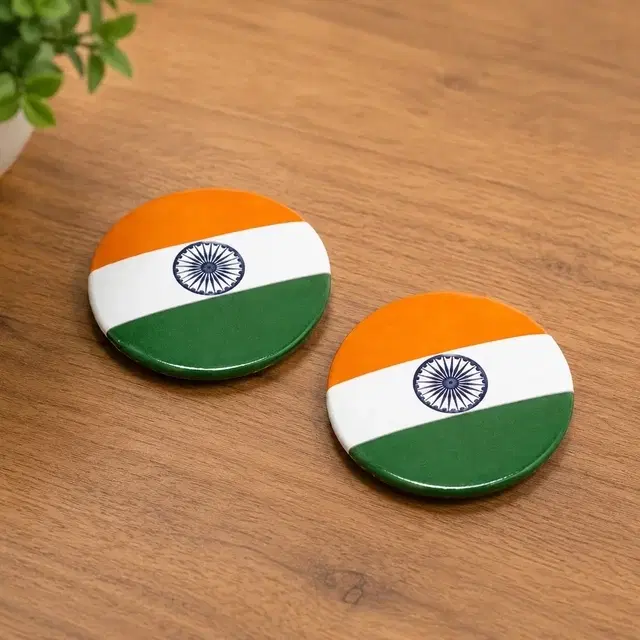 Picfest Indian Flag Round Badge P02