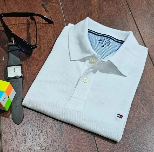 Polo Solid T-Shirt for Men (White, XL)