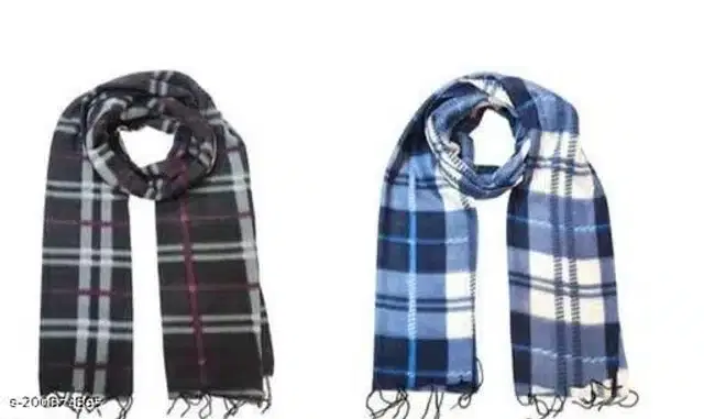 Coton Mufflers for Men, Set of 2 (Multicolour)