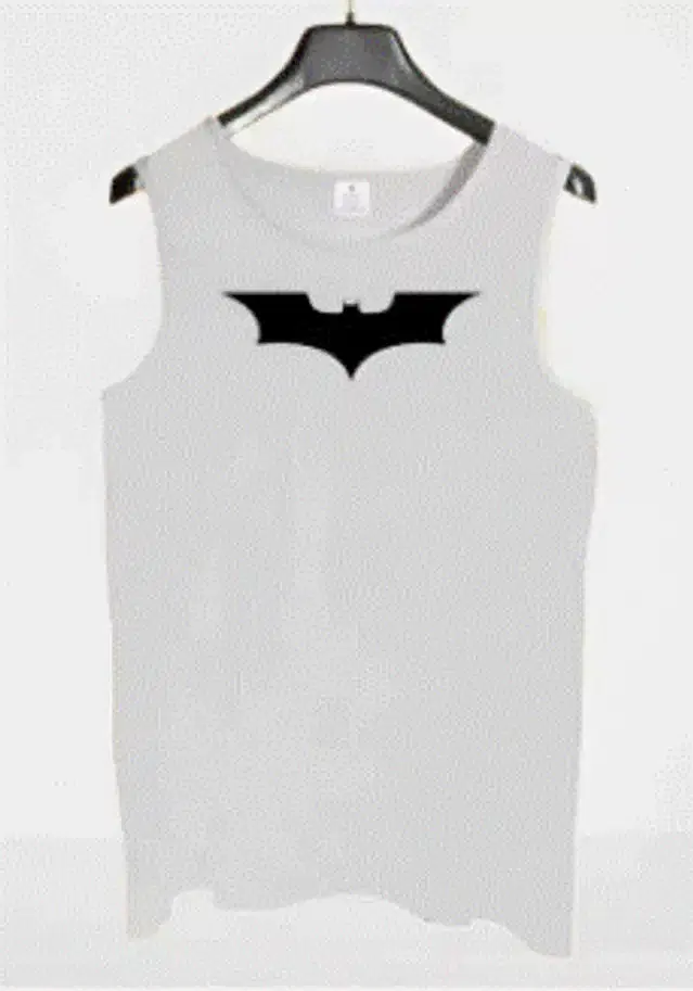 Polycotton Printed Vest for Men (White, M)