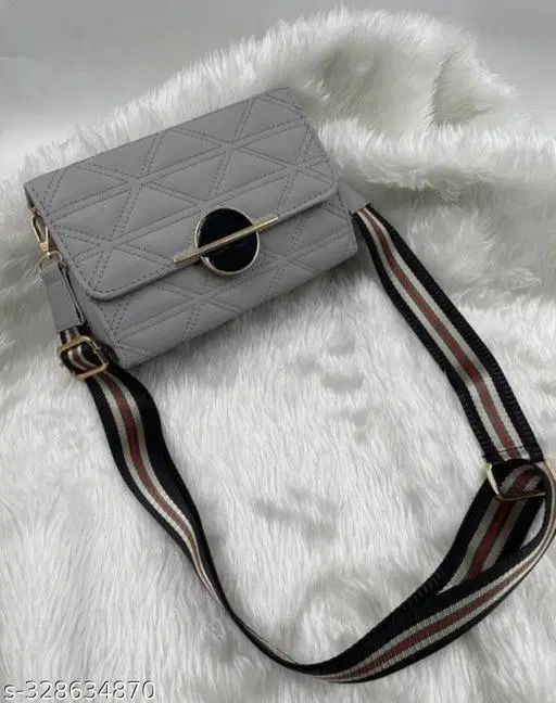 TRUE FASHION. Sling Bag for Women (Grey, Free size)