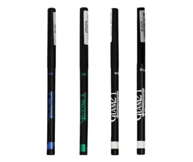 Glam21 Long Lasting Waterproof Kajal, Multicolor, Pack of 4