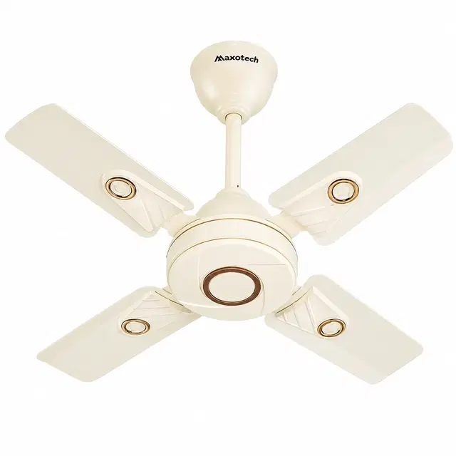 Maxotech Energise Ultra High Speed 24 Inch 600 mm 4 Blade Ceiling Fan  [Anti Dust | Ivory |