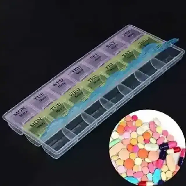 Pallavi Trading Pill Medicine Organizer Reminder Storage Box
