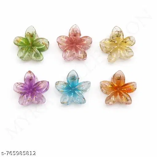 Hair Pins for Women, Pack of 6 (Green)