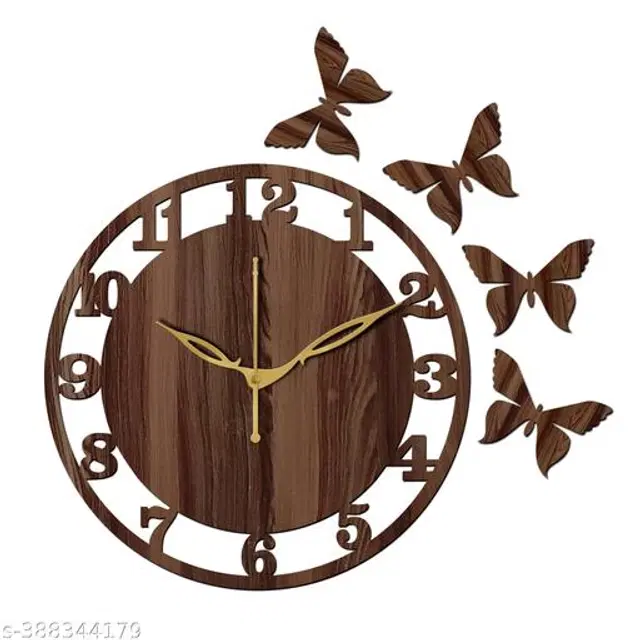 Wooden Wall Clock, Brown