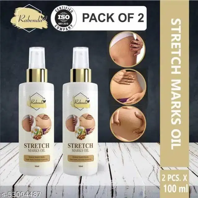 Rabenda Stretch Marks Removal Oil, 100 ml, Pack of 2