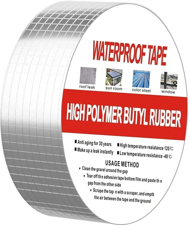 Aluminium Single Sided Self Adhesive Tape, Silver, 5 m