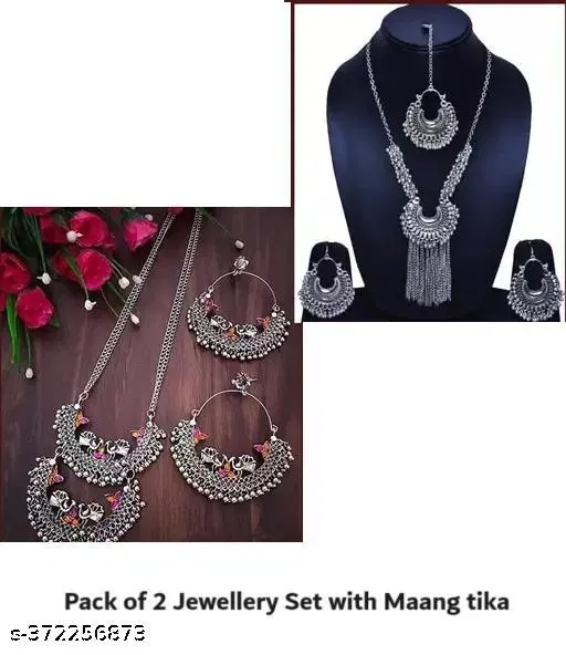 Beautiful Oxidised Jewellery Set Combo