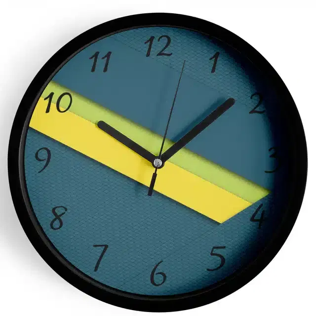 Plastic Printed Wall Clock, Multicolor, 7 Inches