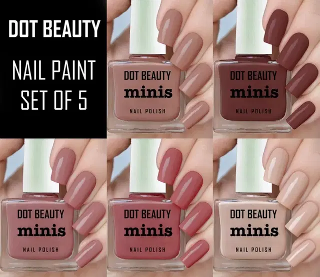 Ronzille Color Rich Nail Paint Combo (Set Of 5) Pack Of 5