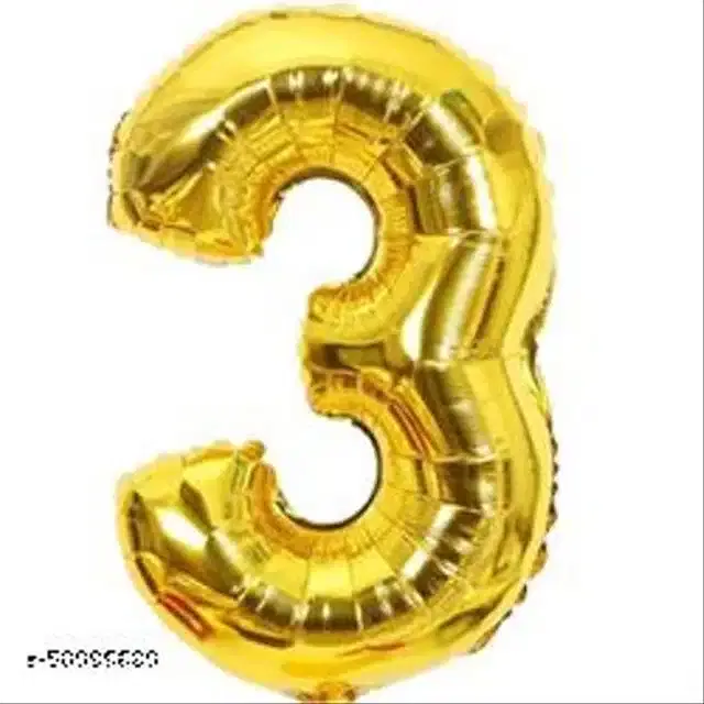 Number Foil Balloon, Assorted, Pack of 1