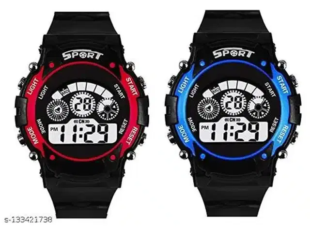 Sports Watches for Kids, Pack of 2 (Multicolor)