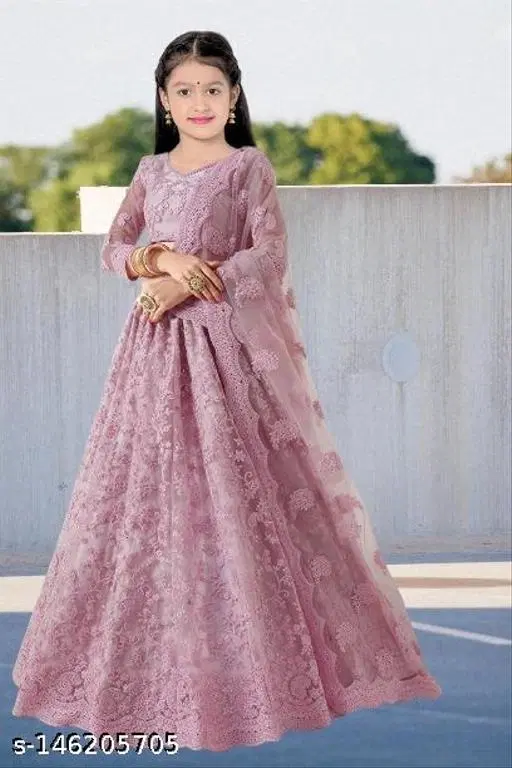 Lehenga Choli for Girls (Pink, 2-3 Years)