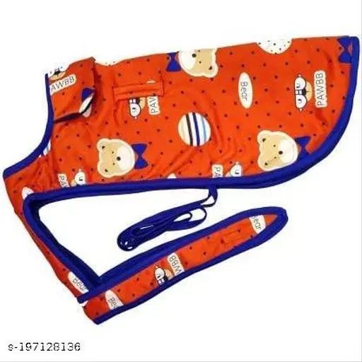 Wool Printed Coat for Dogs, Multicolor, 8
