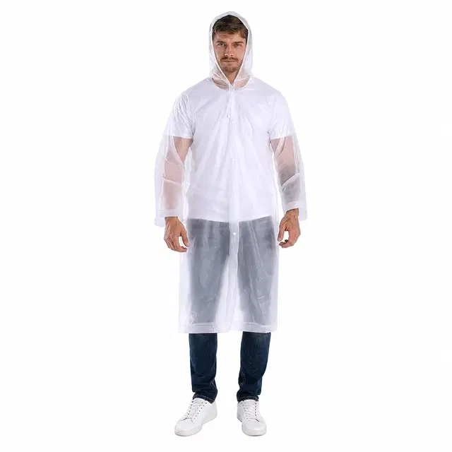 CITIZEN Hooded Raincoat [White]