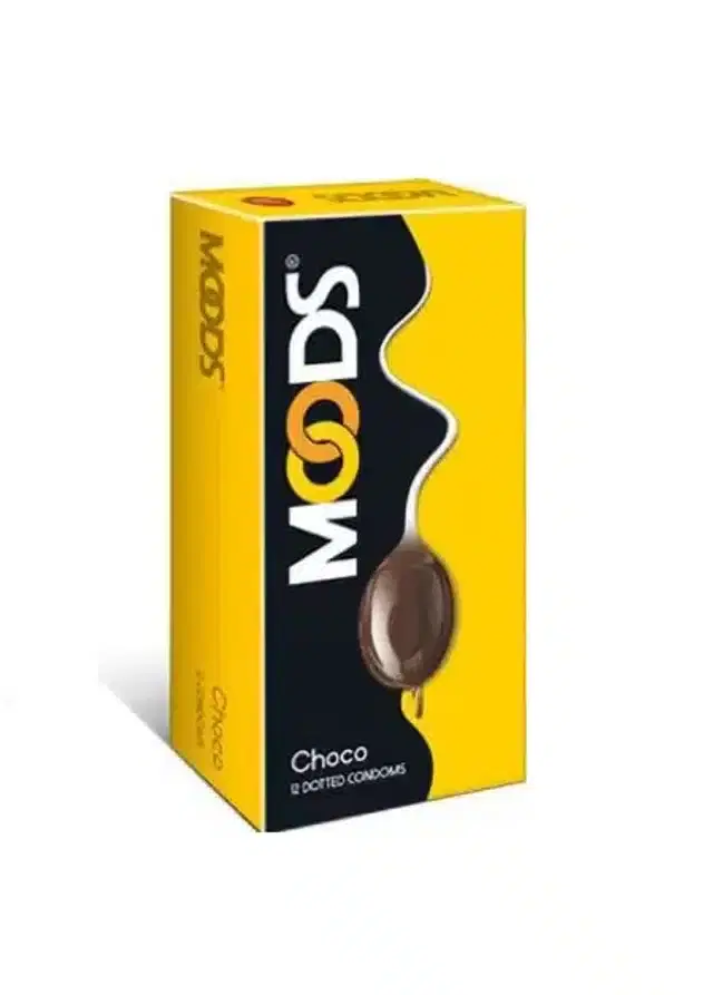 Moods Choco Dotted Condoms for Men, Pack of 12