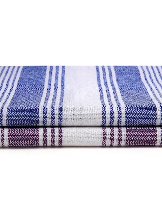 Cotton High Absorbent Bath Towels, Multicolor, Pack of 2