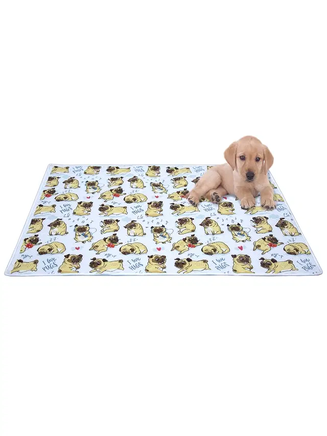 Polyester Soft Lightweight Mat for Pets, Multicolor, M