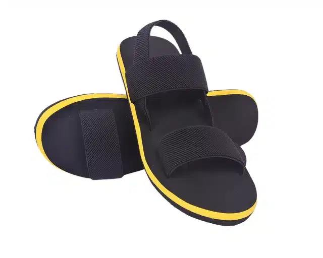Sandals for Men (Black, 6)
