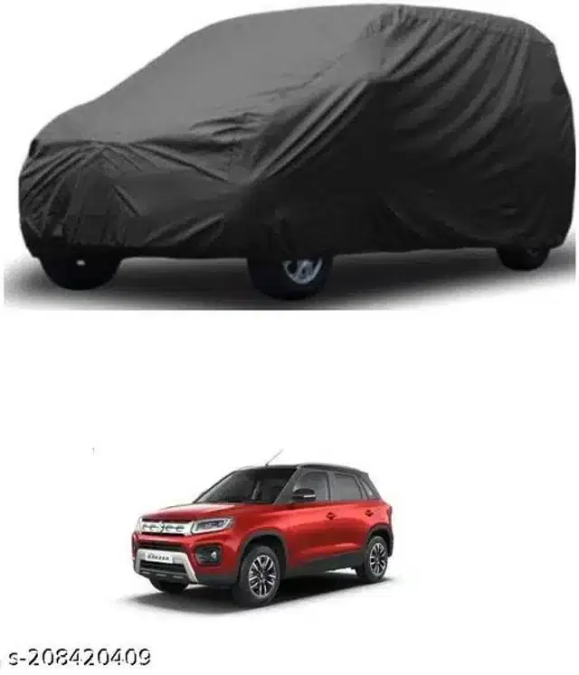 Taffeta Waterproof Car Cover for Maruti Suzuki Vitara Brezza, Multicolor