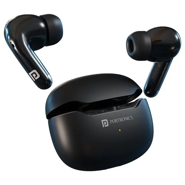 Portronics Harmonics Twins 33 Smart Tws Earpods Black