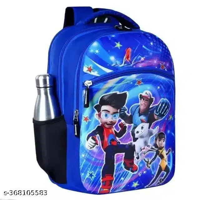 Polyester School Bag for Kids, Blue, 25 L