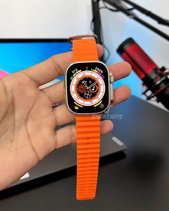 Nylon Strap Smart S8 Ultra Smart Watch for Men & Women, Orange