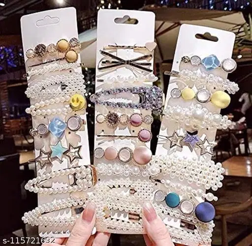 Hair Clips for Women, Pack of 1 (White)