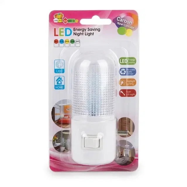 Cylindrical Plug In Led Night Light Night