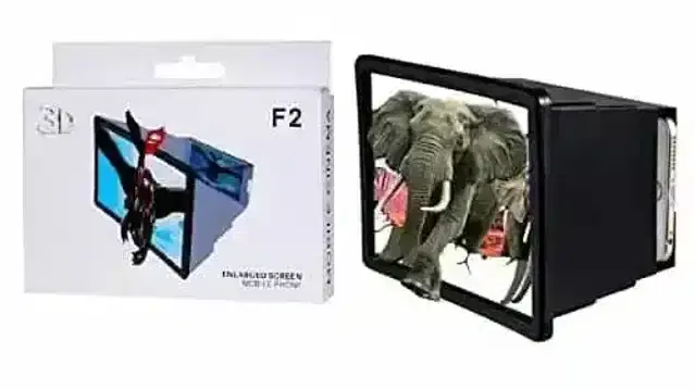K Kudos High Quality Universal Mobile Phone 3D Screen Magnifier, Black