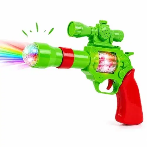 Space Toy Gun With Vibrant Lights And Sound Effect | Toy Gun With Rotating Fan | Musical Gun Toy For Kids