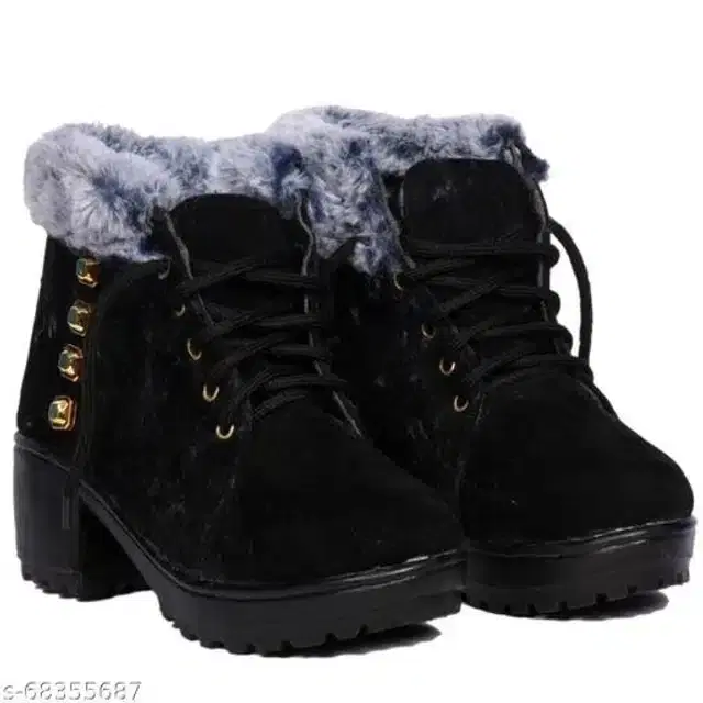 Boots for Women (Black, 3)