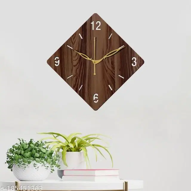 Wooden Wall Clock, Brown