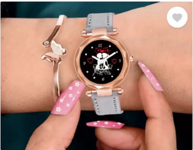 Leather Strap Analog Watch for Women & Girls (Multicolor)