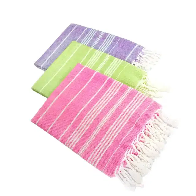 Beach & Bath Towel, Pack of 3, Multicolor, 80x170 cm