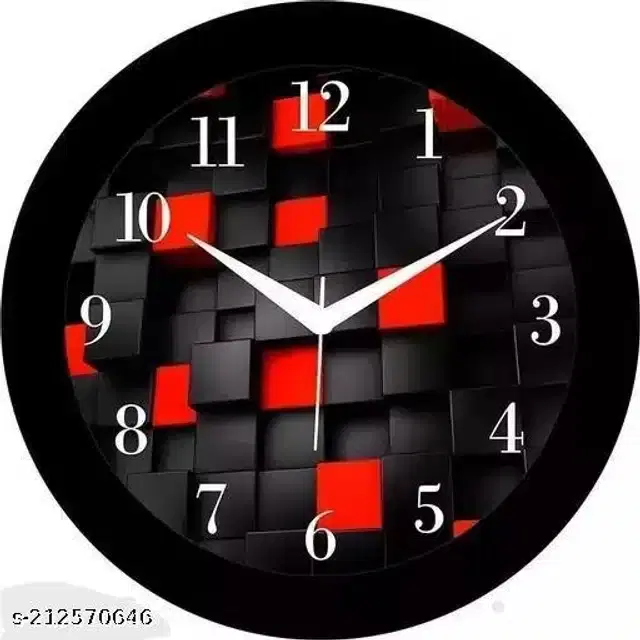 Analog Wall Clock, Black