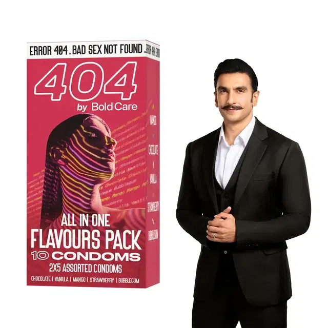 Bold Care 404 Super Ultra Thin Multi-Flavourd Condoms - 10 Pcs, Pack of 1