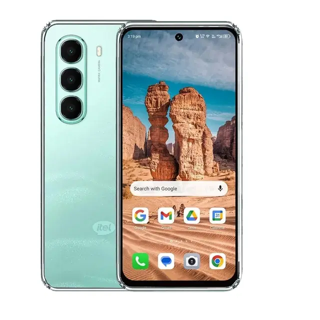 Silicon Back Cover For Itel A95 5G / Itel_A671N, Transparent