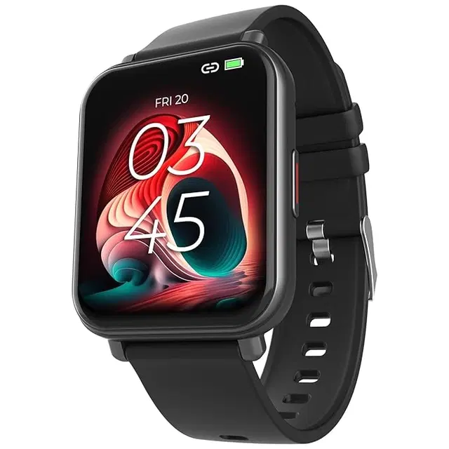 beatXP Unbound Neo 1.8" Super AMOLED Display, Bluetooth Calling Smartwatch, Persian Black Strap, Free Size