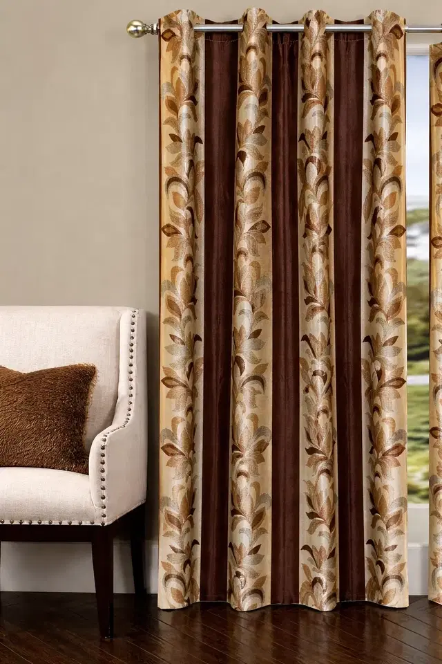 Alaqsa Door Floral Printed Door Curtain 7ft